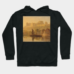 Windsor Castle from the Thames by William Daniell Hoodie